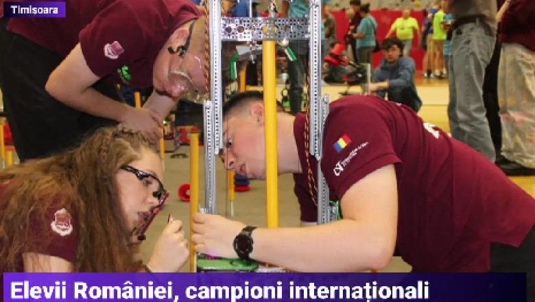 „E socant ca sunt oameni care nu stiu ca existam”. Elevii romani au obtinut locul 2 in lume la o competitie prestigioasa de robotica Imagine
