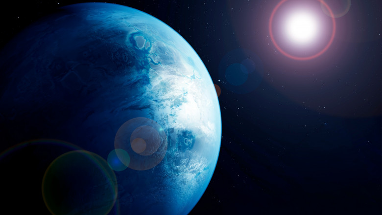 „E un mini-Neptun”. Telescopul Hubble a descoperit apa in atmosfera unei planete din afara Sistemului Solar Imagine