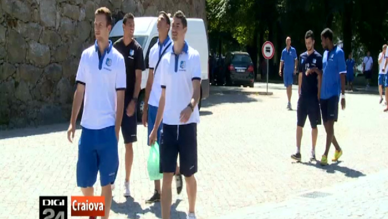 Echipa Pandurii Tg. Jiu, sustinuta de aproximativ 100 de suporteri la Braga Imagine