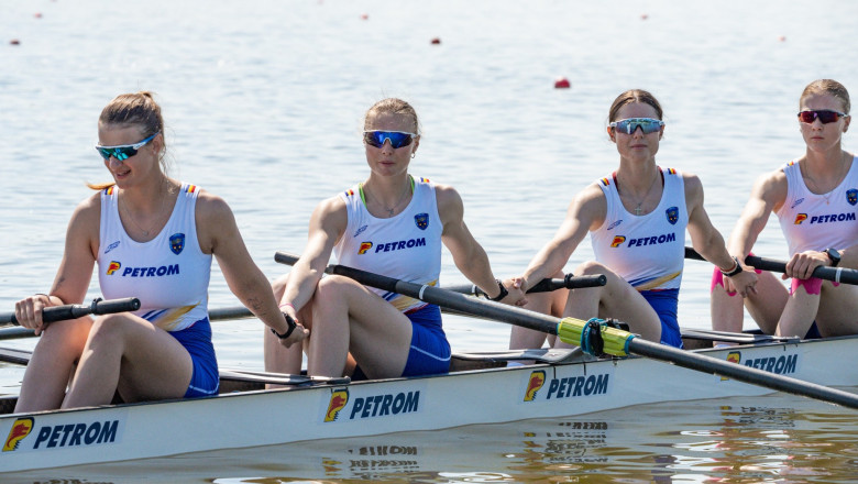 Echipa Romaniei a castigat medalia de aur la Campionatele Europene Canotaj pentru Juniori din Germania
