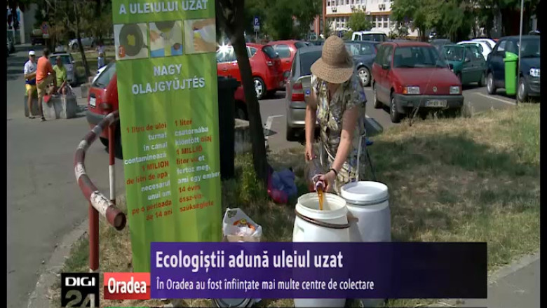 Ecologistii aduna uleiul alimentar uzat Imagine