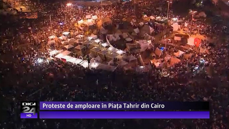 Egipt: La exact un an de mandat pentru Mohammed Morsi, mii de manifestanti ies in strada Imagine