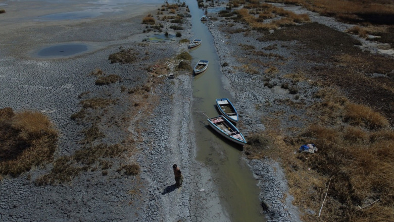 El Nino dubleaza efectul schimbarilor climatice. Lacul Titicaca din America de Sud seaca din cauza incalzirii globale Imagine