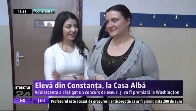 Eleva din Constanta, la Casa Alba. Adolescenta a a castigat un concurs de eseuri si va fi premiata la Washington Imagine
