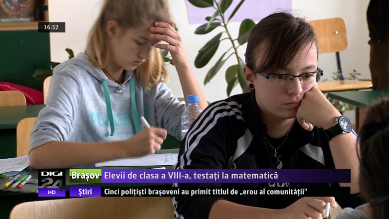 Elevii de clasa a VIII-a, testati la matematica Imagine