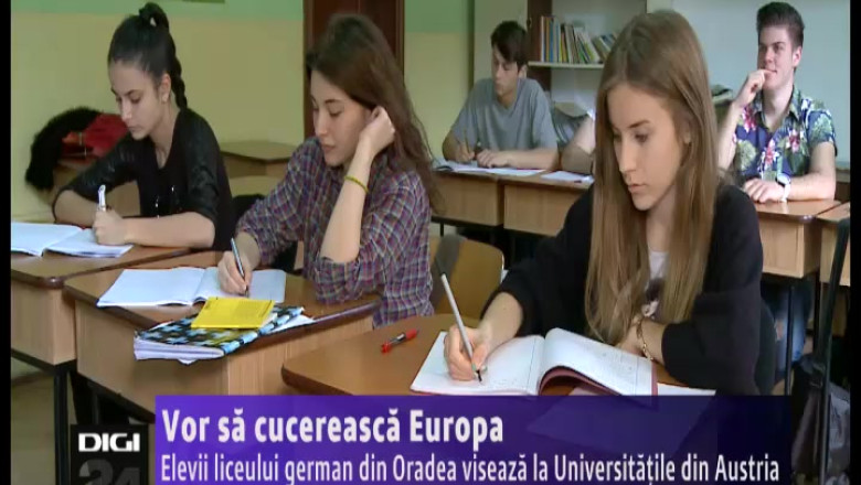 Elevii liceului german din Oradea se inscriu la admitere la universitatile din Austria Imagine