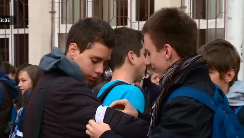 Elevii, solidari cu protestele din invatamant Imagine