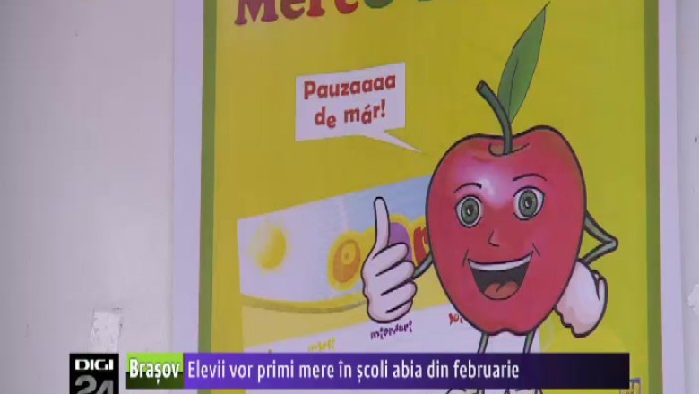 Elevii vor primi mere la scoala abia din februarie Imagine