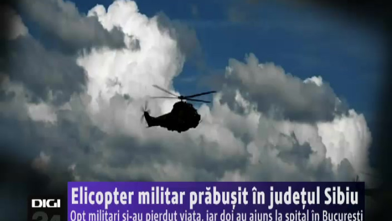 Elicopter prabusit in judetul Sibiu Imagine