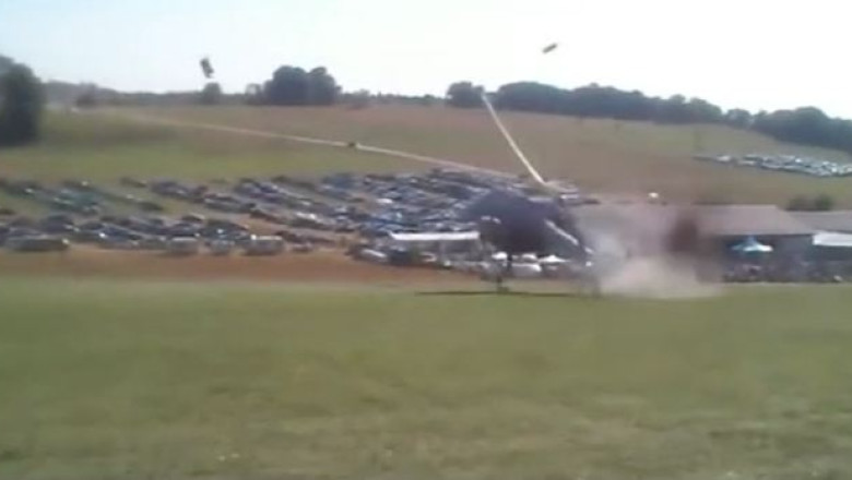 Elicopter scapat de sub control in Germania. Un om a murit si alti trei au fost raniti Imagine