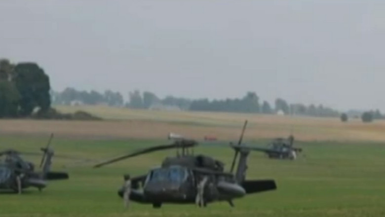Elicopterele din lanul de rapita. Exercitii militare cu peripetii in Polonia Imagine