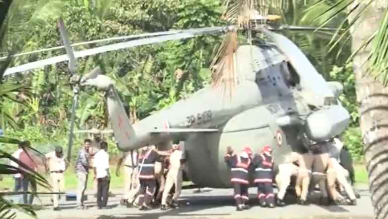 Elicopterul presedintelui indian a ramas blocat in asfaltul proaspat turnat pe heliportul pe care a aterizat oficialul Imagine