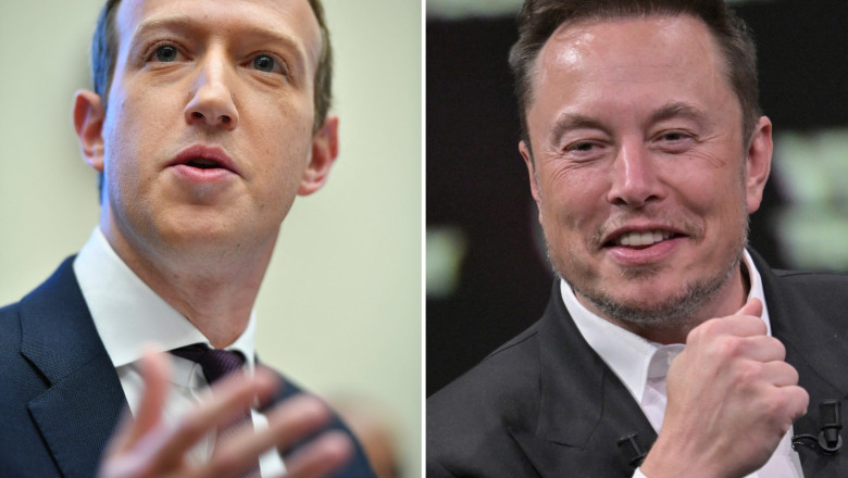 Elon Musk i-a cerut Giorgiei Meloni sa-i gaseasca un loc istoric in Italia pentru lupta cu Mark Zuckerberg Imagine