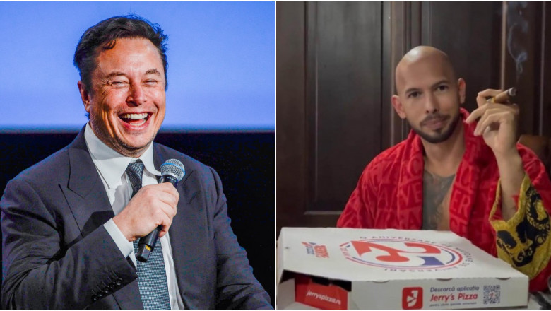 Elon Musk il troleaza pe Andrew Tate: „E mai bine sa faci pizza acasa” Imagine