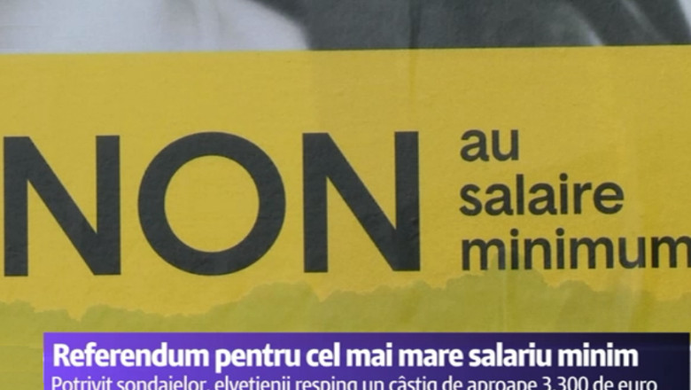 Elvetienii nu vor sa aiba cel mai mare salariu minim din lume. Propunerea, respinsa la referendum Imagine