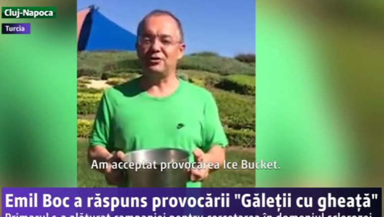 Emil Boc a raspuns provocarii "Galetii cu gheata" Imagine