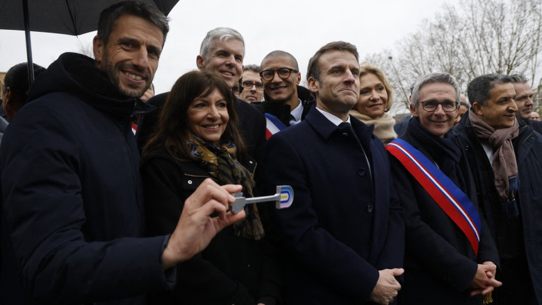 Emmanuel Macron a inaugurat Satul Olimpic din Paris. Bugetul total al proiectului depaseste 2 miliarde de euro Imagine