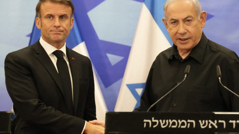 Emmanuel Macron anunta ca Franta va participa la „protectia si apararea” Israelului, dar nu si la operatiuni ofensive Imagine