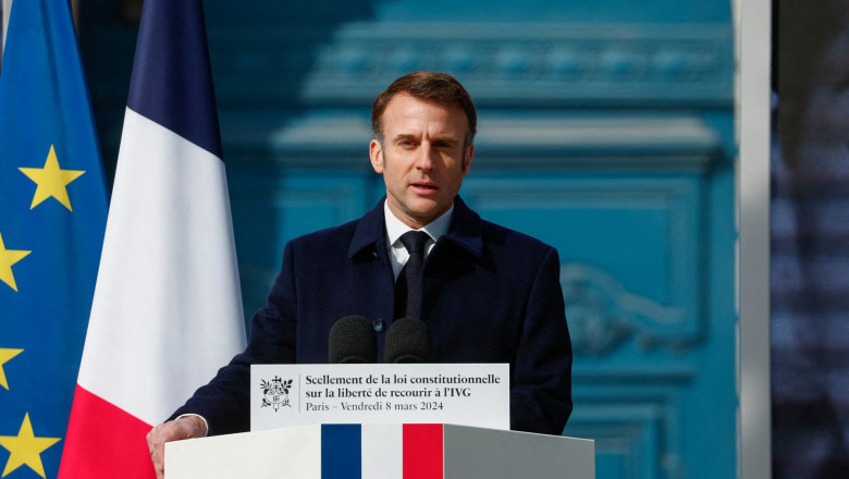 Emmanuel Macron vrea ca dreptul la avort sa fie garantat in Carta drepturilor fundamentale a Uniunii Europene Imagine