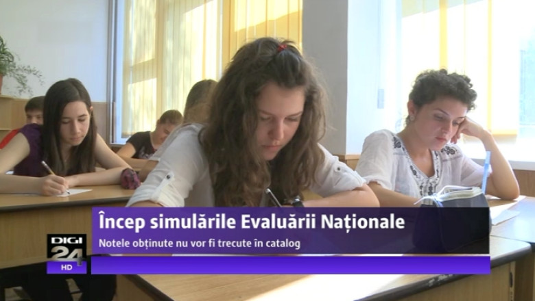 Emotii pentru elevii claselor a VIII-a: Incep simularile pentru examenele nationale Imagine