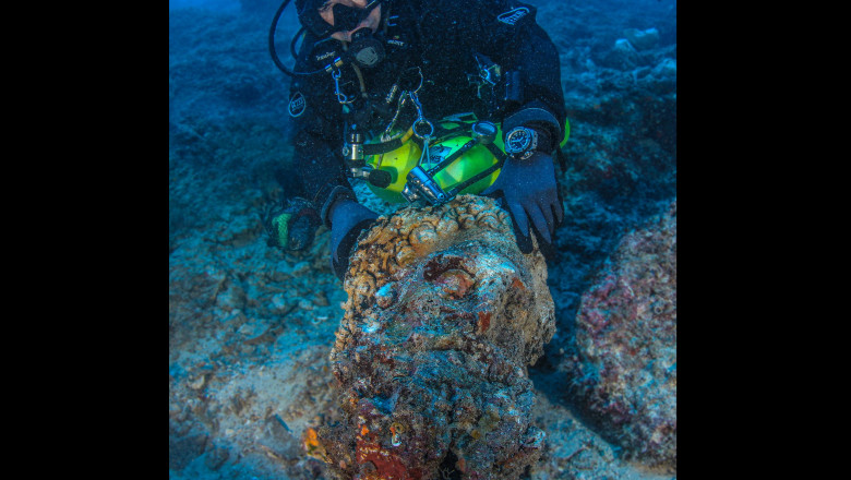 Epava unei nave din perioada Imperiului Roman a dezvaluit noi comori, la 120 de ani dupa ce a fost gasita in Marea Mediterana Imagine