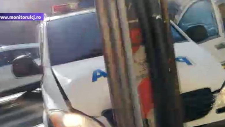 Erau dusi de Politie catre Tribunal dar au fost raniti intr-un accident auto Imagine