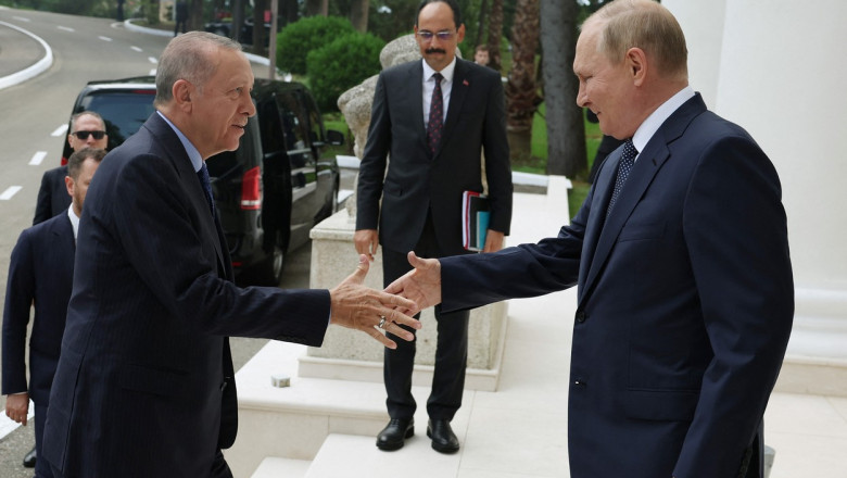 Erdogan a batut palma cu Putin. Turcia va fi noul hub de gaze al Rusiei Imagine