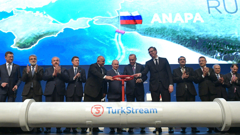 Erdogan anunta inceperea imediata a lucrarilor la hub-ul de gaze venite din Rusia spre Europa Imagine
