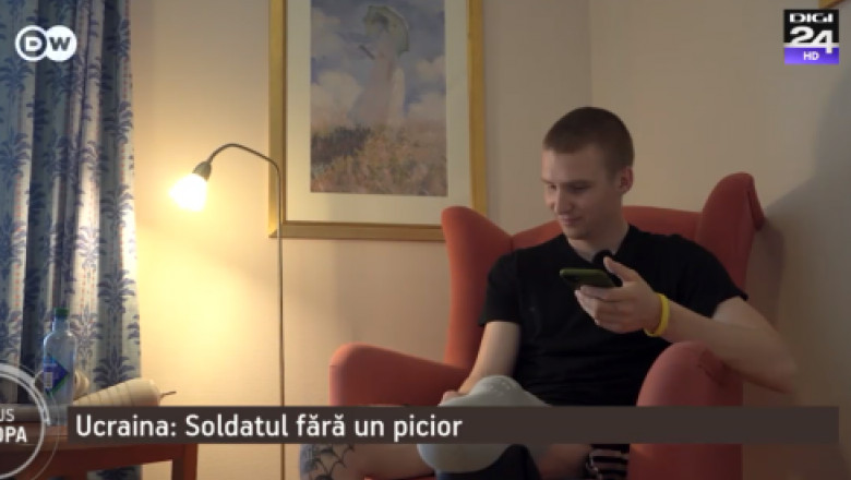 „Este un erou”. Soldatul ucrainean fara un picior putea sa aiba o viata noua, departe de razboi, dar a ales sa se intoarca pe front Imagine