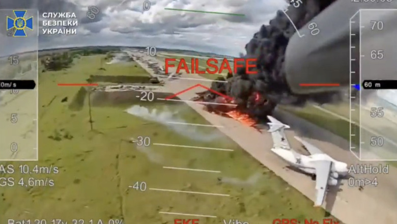 Estimarea NATO in privinta operatiunii ucrainene „Panza de paianjen”. Cate avioane rusesti ar fi fost lovite sau distruse Imagine