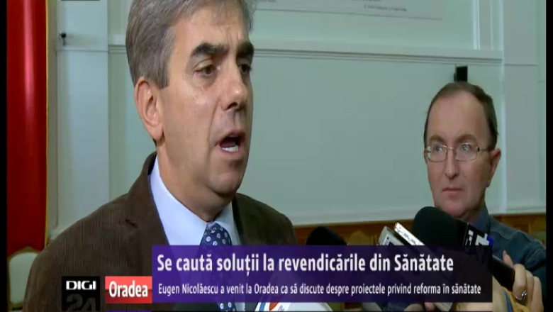 Eugen Nicolaescu a cautat la Oradea solutii la problemele din Sanatate Imagine