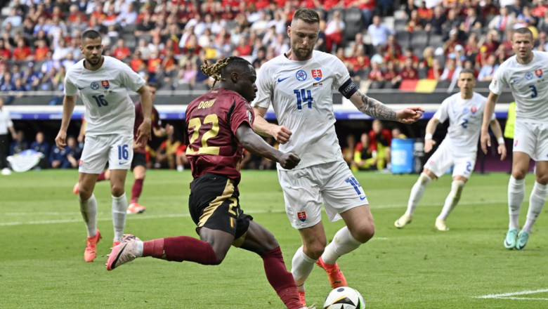 EURO 2024: Belgia, invinsa neasteptat de Slovacia. Romania, liderul grupei E Imagine