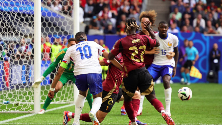 EURO 2024. Franta s-a calificat in sferturi dupa ce a invins Belgia, beneficiind de un autogol Imagine