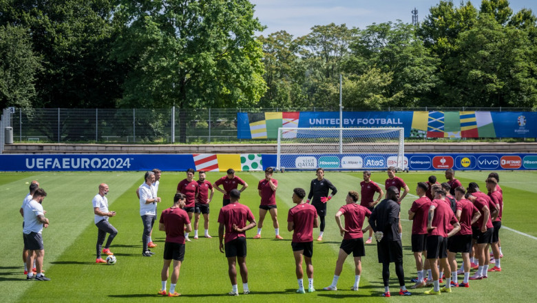 EURO 2024. O drona a „spionat” antrenamentul elvetienilor Imagine