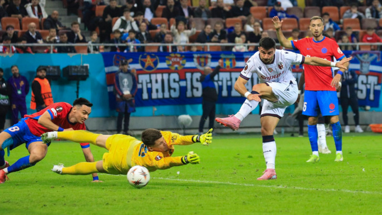 Europa League. FCSB, invinsa de Bologna la Bucuresti, dupa un start de meci dezastruos pentru campioana Romaniei. Reactia lui Becali Imagine