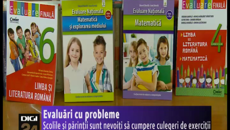 Evaluari cu probleme. Scolile si parintii sunt nevoiti sa cumpere culegeri de exercitii Imagine