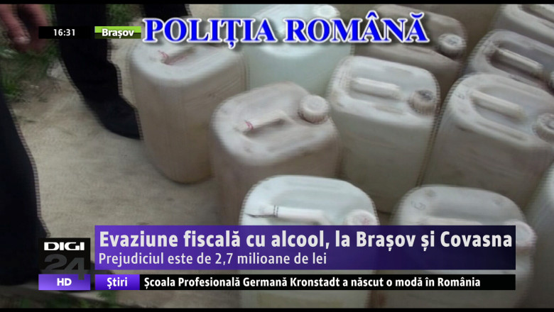 Evaziune fiscala cu alcool, la Brasov si Covasna Imagine