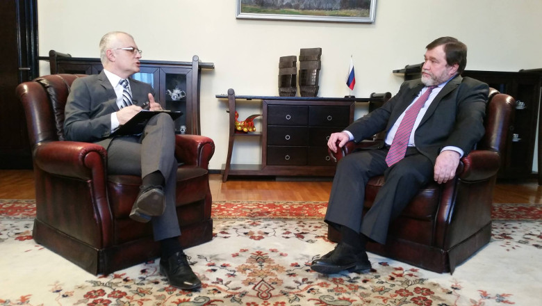 EXCLUSIV. Ambasadorul Rusiei: Nu va fi razboi cu Ucraina. Nu am trimis trupe in aceasta tara Imagine