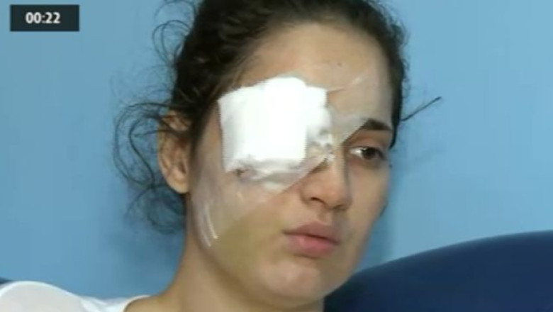 EXCLUSIV. Daniela Borz, tanara care a ramas fara un ochi in urma atacului din Militari, a povestit prin ce a trecut Imagine