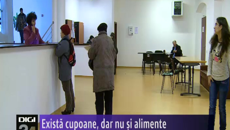 Exista cupoane, dar nu si alimente Imagine
