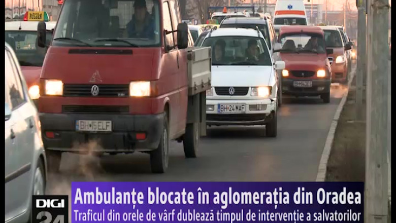 EXPERIMENT Digi24 Oradea. Cum se dubleaza timpul de interventie al Ambulantei din cauza aglomeratiei din Oradea Imagine