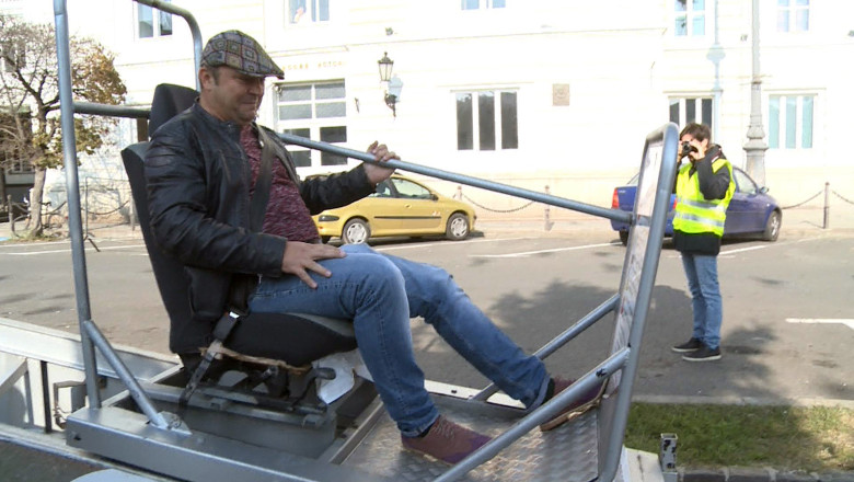 Experiment pentru soferii fara centura, la Arad Imagine
