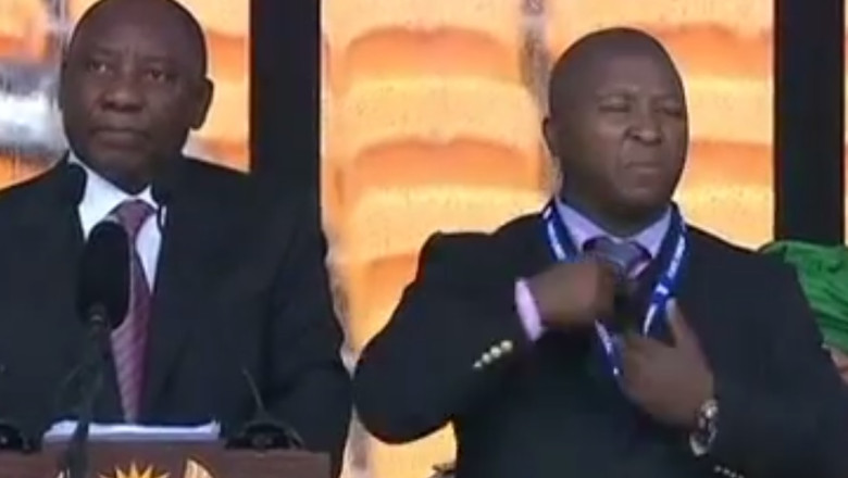 Experti: Interpretul in limbajul semnelor de la ceremonia dedicata lui Nelson Mandela era un impostor Imagine
