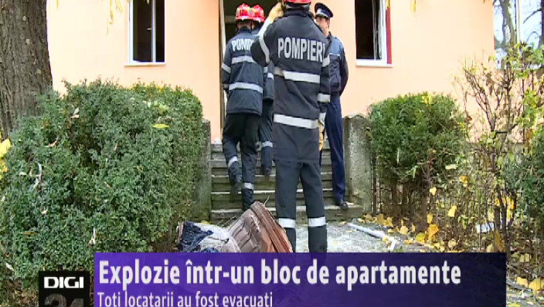 Explozie intr-un bloc de apartamente. Toti locatarii au fost evacuati Imagine