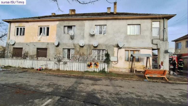 Explozie intr-un bloc din Timis. Patru persoane, printre care doi copii, au fost ranite; alte zeci s-au autoevacuat Imagine