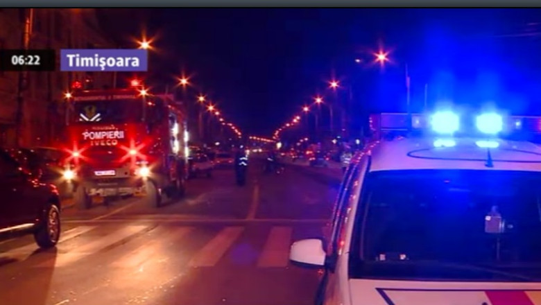 Explozie intr-un bloc din Timisoara. O persoana a fost ranita Imagine