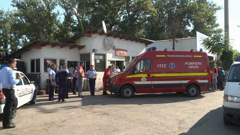 Explozie la o vulcanizare din Pitesti. O persoana si-a pierdut viata, iar alta a fost ranita    Imagine
