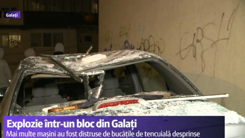 Explozie puternica intr-un bloc din Galati Imagine