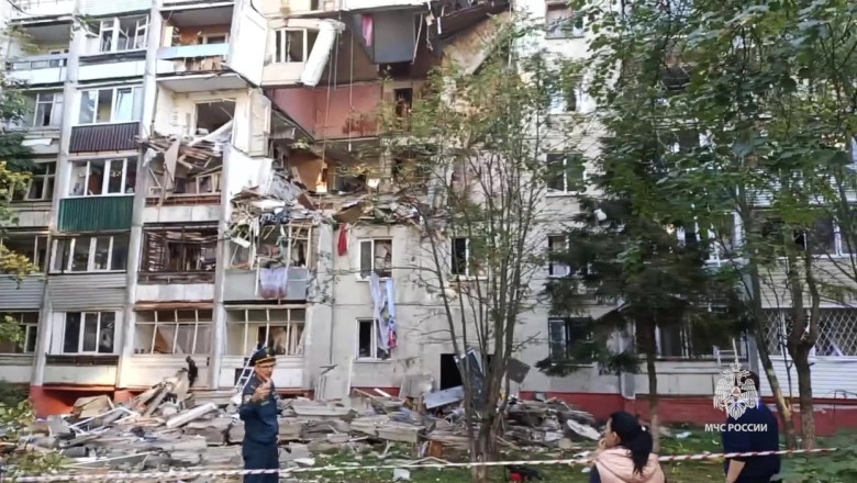 Explozie puternica langa Moscova, din cauza unor acumulari de gaze. O persoana a murit, iar alte doua sunt prinse sub daramaturi Imagine