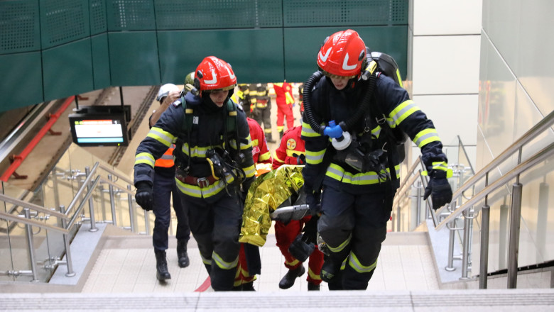 Explozie simulata la metrou, zeci de victime evacuate. Ziua a doua a exercitiului „Seism 2025” Imagine